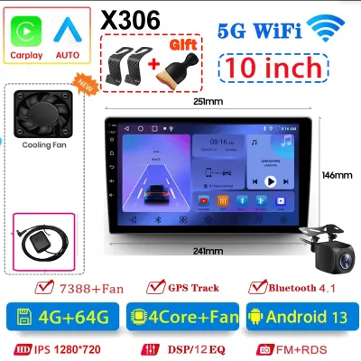 Android13 7 9 10 inch Car Radio GPS 2 din Radio Stereo Receiver Player 64G Multimedia Player wireless CarPlay Android Auto Gift