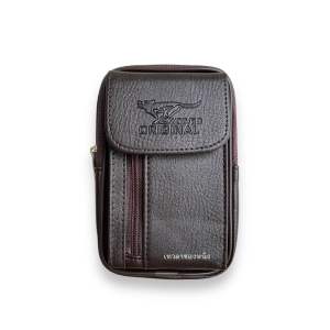 ซองหนัง2ชั้นสอดเข็มขัดใส่มือถือ7นิ้วได้งานไทยMade in thailand V71