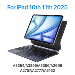New Magic Keyboard with Touch Panel for iPad Air 4 5 10.9in 10th iPad A16 2025 11th Pro 12.9in Tablet Case Smart Cover Spanish