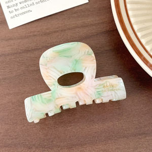 Korean Style Acetate Hair Claw Womens Shark Tail Hair Clip Half Updo Versatile Hair Accessories Original Design Fresh Outfit