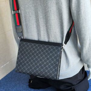New Arrival Plaid Bag Bag High-End Versatile Messenger Bag Personality Shoulder Bag Womens Bag Hard Leather Men Handbag Street Fashion