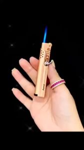 bật lửa khè kim loại rãnh tay 369 - xài gas