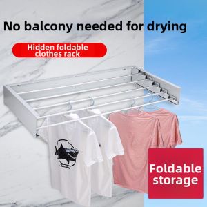 Aluminum Foldable Telescopic Clothes Drying Pole