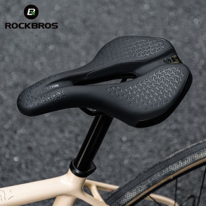 ROCKBROS Bicycle Saddle Hollow Breathable Soft Cycling Seat Anti-slip Shockproof Thickened MTB Road Bike Saddle Racing Equipment