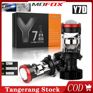 **【Ready Stok】MOFOX 2Pcs Y7D/Y8 Lampu LED Mobil Motor Mini Projie H4 150 Watt 30000LM Super Bright H4 Mini Projector Berdaya Tinggi**