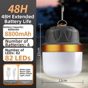 Long Battery Life Bright Outdoor Camping Lamp Charging