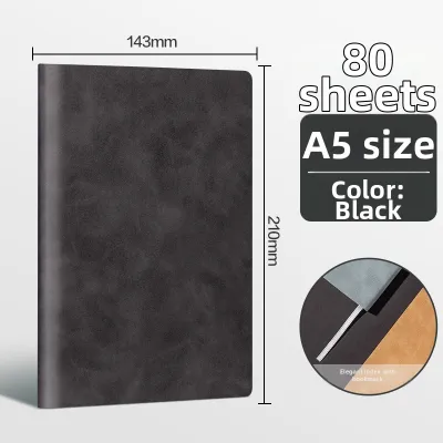 deli | Customizable A5 Leather Notebooks Thick