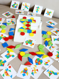 Máy Tính Chơi Giáo Dục Hình Học Hình Ảnh Phản Chiếu Khối Lắp Ráp Đồ Chơi Trẻ Em Tư Duy Không Gian Góc Khu Vực Nhà Trẻ