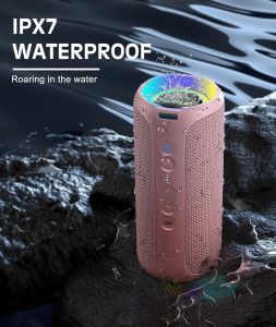 Ortizan X8 Pro Waterproof Portable Bluetooth Speaker RGB Lights Premium Sound Quality