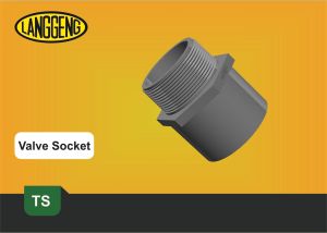Langgeng Valve Socket TS-D 1/2x3/4" - Fitting PVC