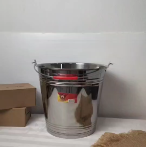 ถังน้ำสแตนเลส มี 5 ขนาด 5- 24 ลิตร ถังน้ำ มีหูหิ้ว สแตนเลส อย่างหนา เงางาม