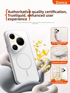 Zonca | Soft Skin Magnetic Slim Matte Full Coverage Camera Protection Shockproof Premium Liquid Soft Edges Phone Case