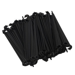 Garden Water Hose Support Stakes 50Pcs Heavy Duty Plastic Holders for Flexible and Secure Garden Watering Solutions