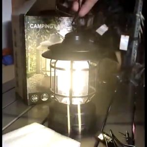 【Garansi 30 tahun】Lampu Lentera Tenaga Surya Lampu Kemah Retro Outdoor Tahan Air IP67 Solar Lampu LED Canping