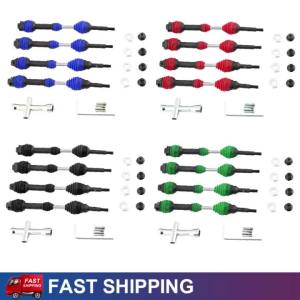 Metal New Front Rear Drive Shaft Steel Driveshaft CVD#6851R#6852R for TRAXXAS Hoss Rustler Slash Stampede VXL 4X4 2wd