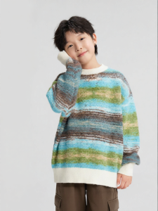 ZOSEE | New Fall/Winter Boys Wool Gradation Warm Knit Sweater