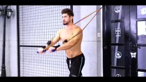 ยางยืดออกกำลังกาย ยางยืด สายยางยืด อุปกรณ์ฟิตเนส Resistance Set 11 Pcs