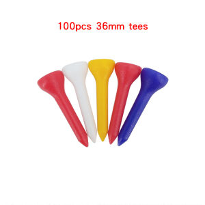 100 Pcs Golf Tees 4 Sizes Colorful Plastic Golf Ball Holder Accessories Flexible Golf Tee Custom Golf Ball Tee Drop Ship