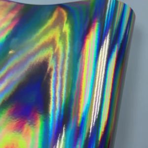 Phim Dán Vinyl Phủ Bóng Cao Cấp Màu Cầu Vồng Hiệu Ứng Hologram Bạc Tự Dính Dùng Cho Việc Dán Trang Trí Ô Tô