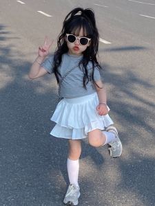JIFANPAUL | White Childrens Layered Puff Skirt