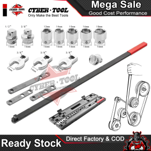 15Pcs Idler Pulley Adjustment Wrench Belt Tension Tensioning Adjuster Lever Tool Extension Wrench Workshop Tool