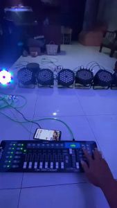 COD SHIELD Lampu sorot Panggung pesta disco dj sensor suara LED Control DMX512 RGBW 80W - SH80W