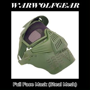Outdoor sports toys competitive games Gear Full Face Mask (Steal Mesh) WARWOLFGEAR