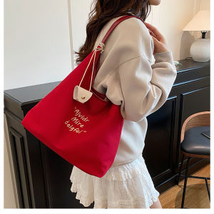JIFANPAUL | Large Capacity Red Tote Bag