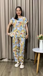 Piyama Set Rayon Premium Nagita – Tidak Ngerut dan Ga Luntur Nyaman Dipakai Seharian