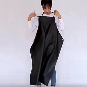 PU Apron Extended Waterproof Oil Resistant For Chef Butcher Men Women