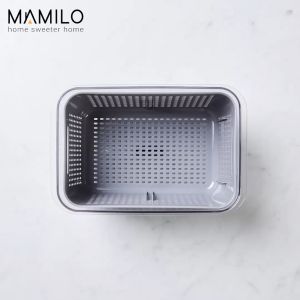 Box Container Buah / Kontainer Kotak Penyimpanan / Penyaring Cuci Sayur Buah Mamilo