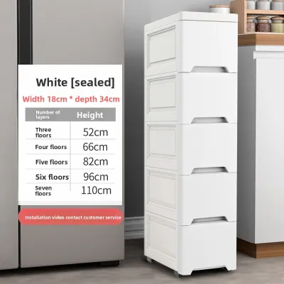 YOUYIDIAN | Space-Saving Storage Cabinet Kitchen Bathroom Organizer