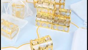 Hộp Đựng Đồ Cổ Điển Trong Suốt Kiểu Rương Kho Báu Dùng Trưng Bày Kẹo Trang Sức Quà Tặng Cho Đám Cưới Sinh Nhật Tiệc Tùng