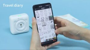 ORIGINAL PERIPAGE A6 Mini Portable Printer 203/304DPI Paperang P2 300DPI Wireless Bluetooth 4.0 Photo Pocket Printer RAINBOW PAPER WILL LAST 5YEARS OR ORIGINAL WHITE STICKER WILL LAST 2YEARS