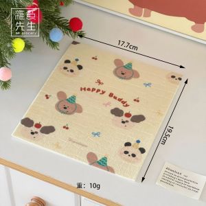 Water Absorbent Wood Pulp Cotton Scrubber Dishwashing Household Chores Oil Absorbing Cleaning Tool Mr. Grocerys JJOs L PD