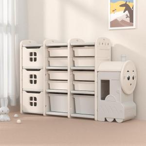 Large Capacity Childrens Storage Shelf Rolling Cart