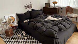 🇸🇬 🔥 Koala Home Soft Fitted Bed Sheet Set Quilt Cover Fitted Sheet Set Bedsheet Bedsheet Set