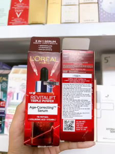 [NEW] Tinh Chất LOreal Paris Revitalift Triple Power Age-Correcting Serum Giảm Nếp Nhăn Ngừa Lão Hóa 30ml