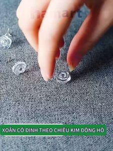 Hộp 10 Đinh Cố Định Ga Giường Nút Ghim Xoắn Chống Trượt Thảm Nệm Đệm Ghế Hamart Tiện Lợi