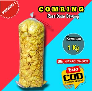 1Kg Kecimpring Singkong / Comring 1000gr Cemilan gurih Viral Termurah Gratis Ongkir