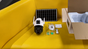 V380 Pro Solar CCTV Dual Lens Smart CCTV Cameras WIFI 4G SlM Card HD 1080P Outdoor Waterproof Automatic Tracking Infrared Night Vision Two Way Audio Camera