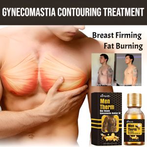 Gynecomastia Contouring Treatment Bee Venom Male Breast Care Oil Reduction Chest Anti Cellulite Fat Burning Breast Care Solution