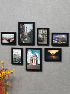 Modern Minimalist Photo Wall Decorative Frame Combination Wall Hanging Living Room Building Album Background Wall Home Decoration