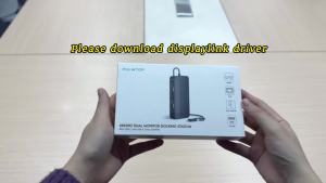 PULWTOP USB C DisplayLink Docking Station with HDMI&DP 2 USB A 2.0 Ethernet for MacBook M1/M2/M3/M4/M5/Windows