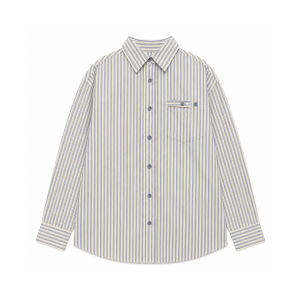 Stripe Loose Cotton Sun-Protection Blouse