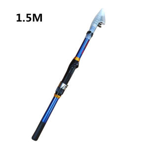 Telescopic Fishing Rod Light Carbon Cast Rod 1.5M-3M Outdoor Fishing Tool Accessories for Night Fishing and Outdoor Fishing
