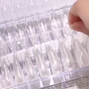 550Pcs Matte False Nail Extension Tips Frosted Soft Gel Tips Acrylic Artificial Manicures Patches