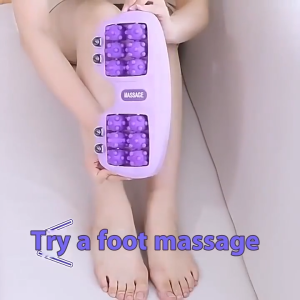 Foot Massager Roller Machine Acupressure Massager Leg Acupoint Magnetic Therapy Feet Acupressure Point Massage Plantar Fasciitis Pain Relief Relax Roller