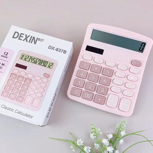 MLADEN Large LCD 12 Digit Display Calculator Button Responsive Electronic Calculators Office School Stationery