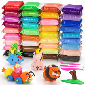 Air Dry Modeling Clay Kit Soft Air Dry Ultra Light Foam Clay Safe & Non-Toxic Great Gift for Kids with Sculpting Tools New